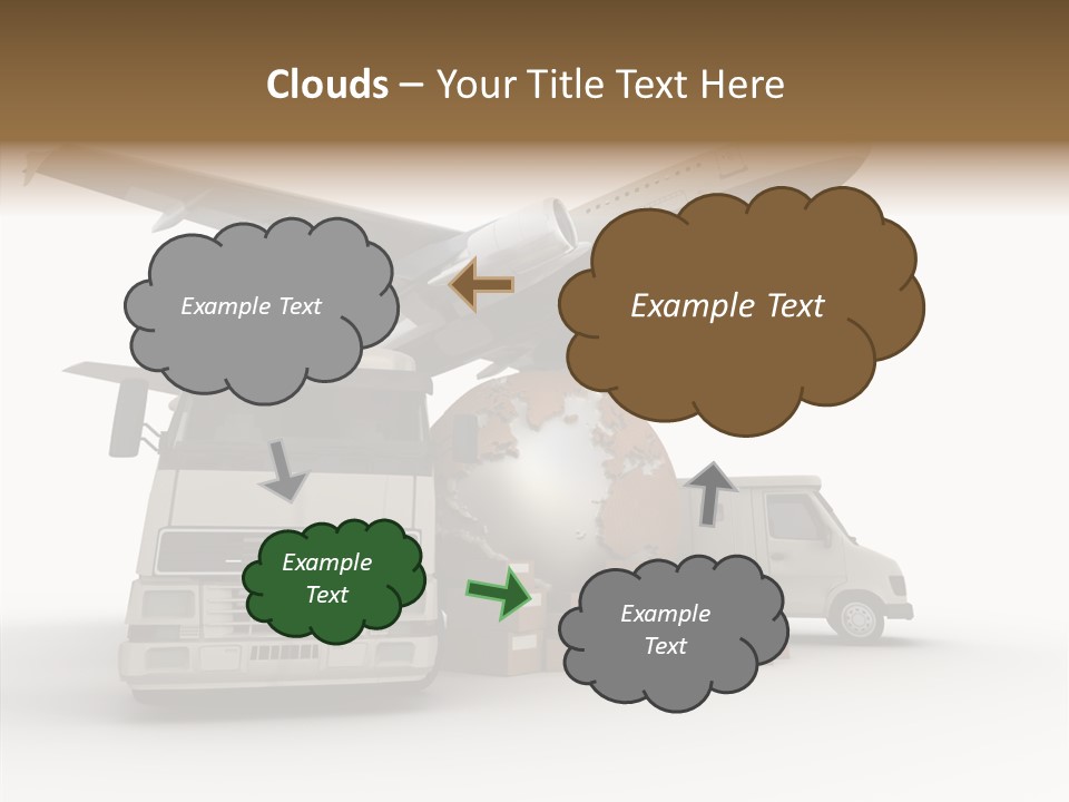 Lorry Schedule Carton PowerPoint Template