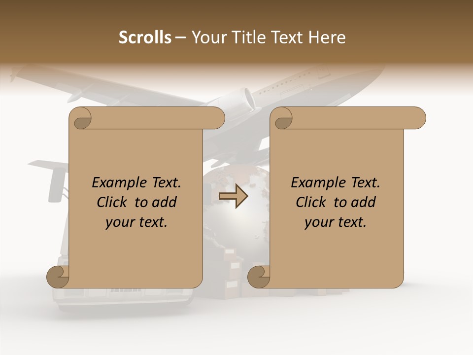 Lorry Schedule Carton PowerPoint Template