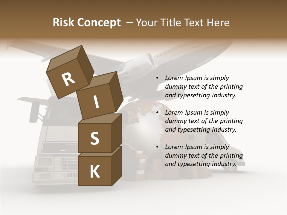 Lorry Schedule Carton PowerPoint Template