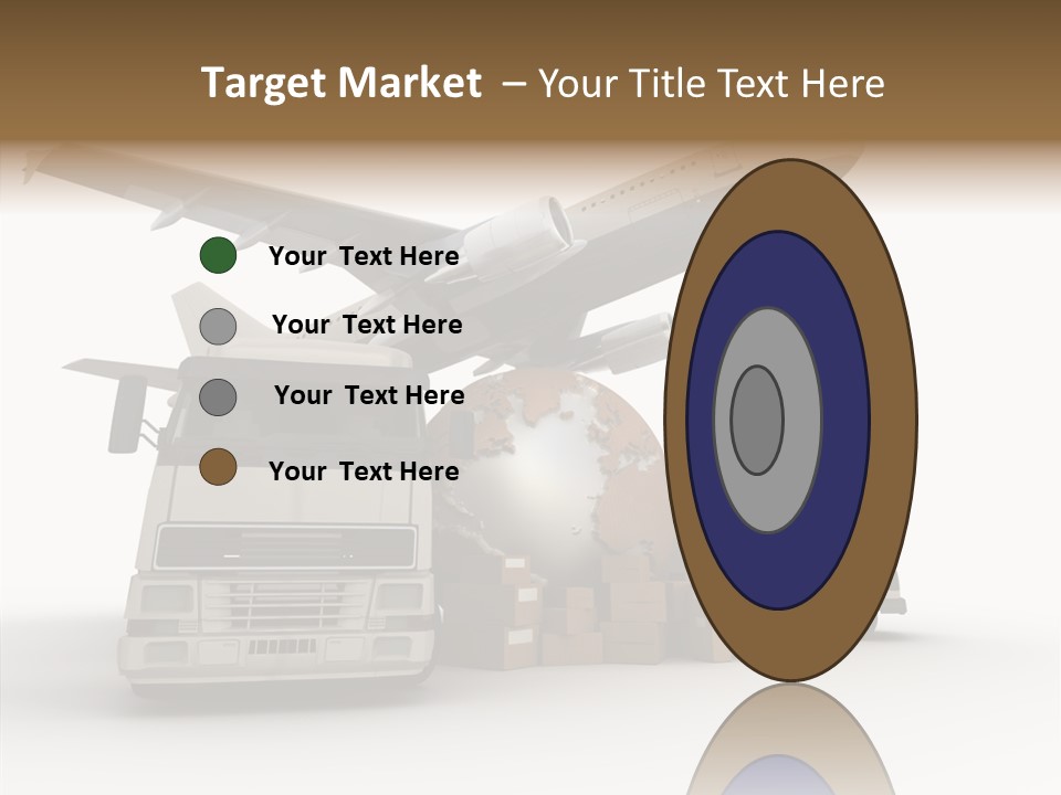 Lorry Schedule Carton PowerPoint Template