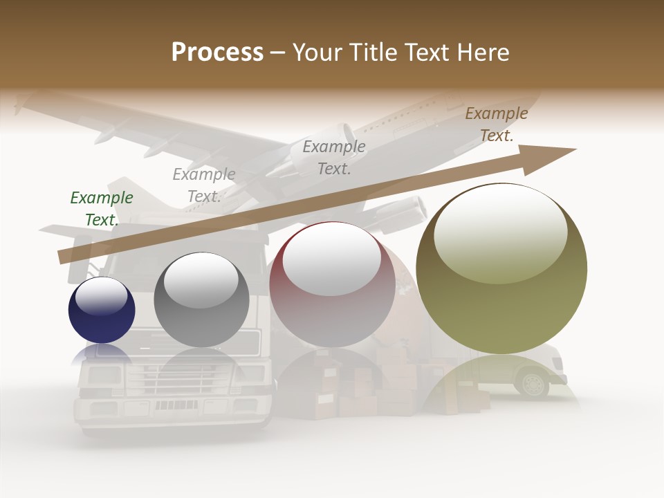 Lorry Schedule Carton PowerPoint Template