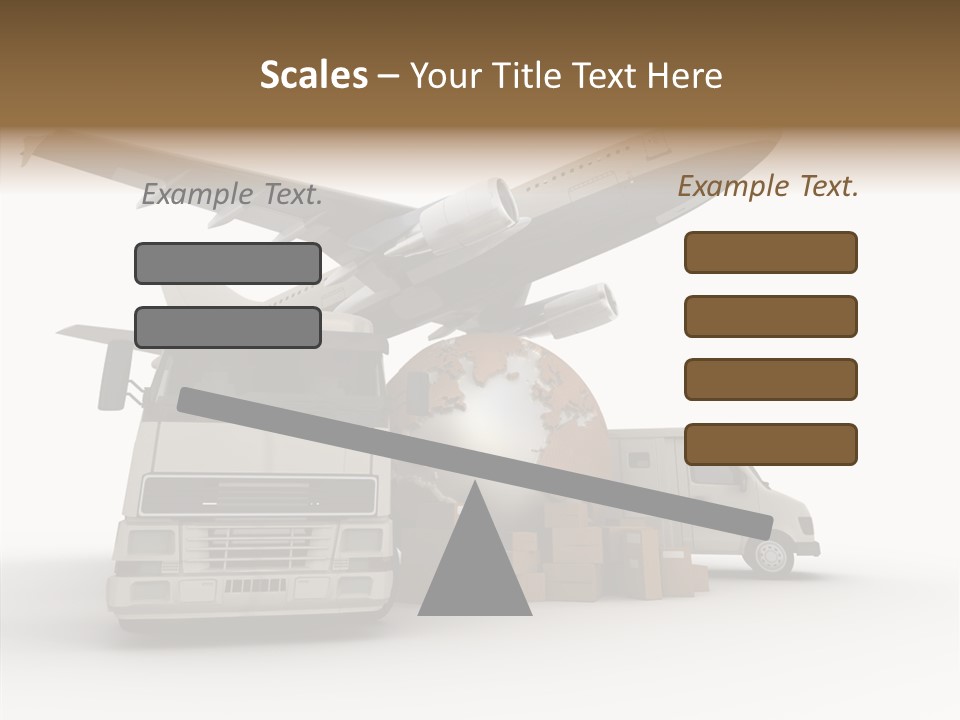 Lorry Schedule Carton PowerPoint Template