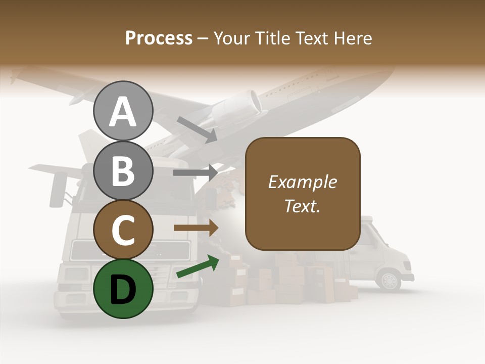 Lorry Schedule Carton PowerPoint Template