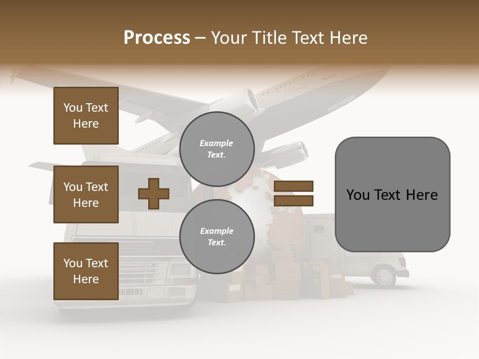 Lorry Schedule Carton PowerPoint Template