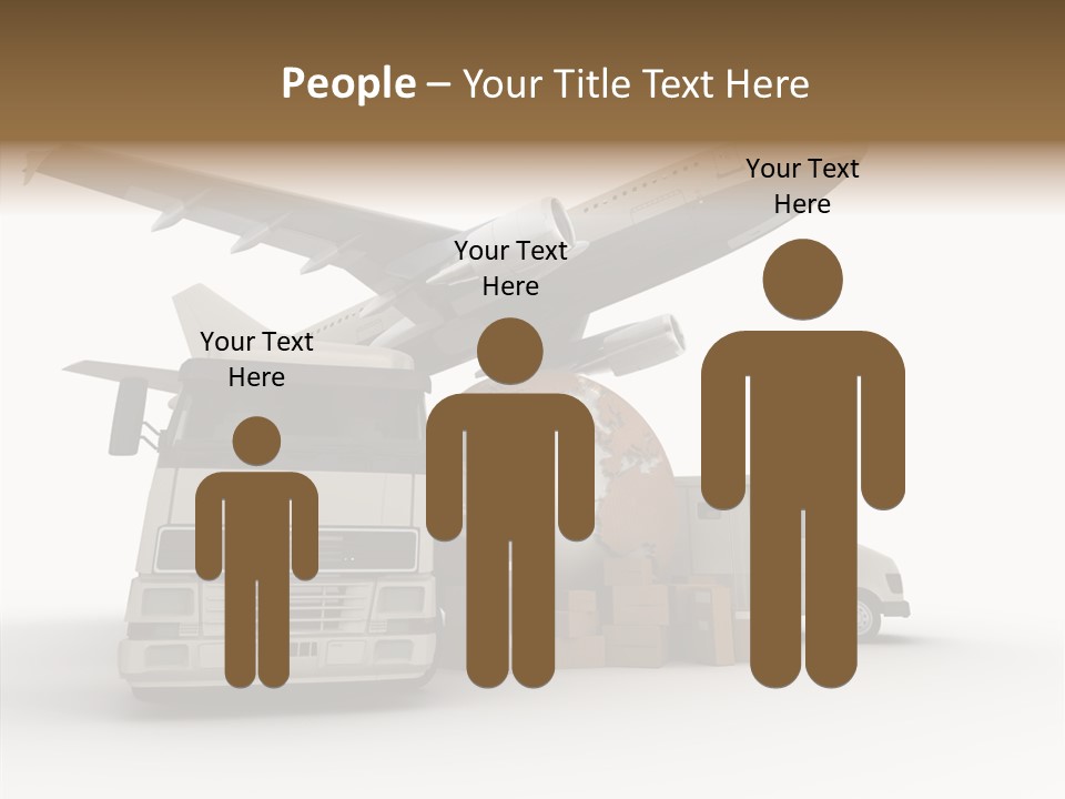 Lorry Schedule Carton PowerPoint Template
