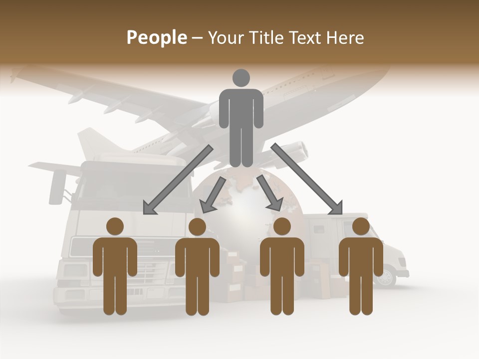 Lorry Schedule Carton PowerPoint Template