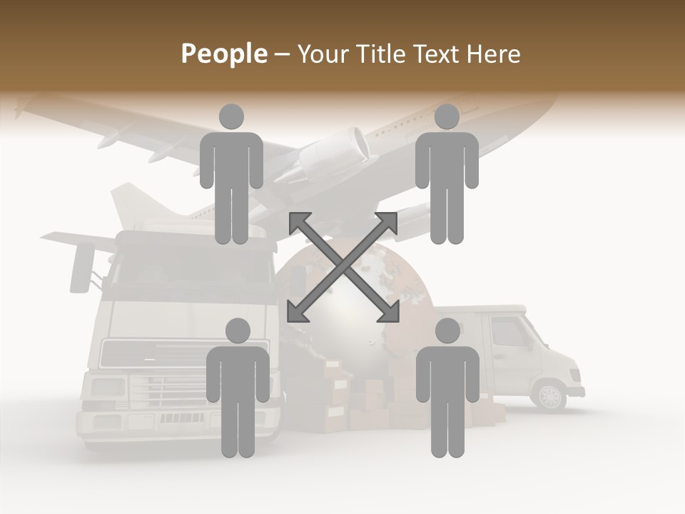 Lorry Schedule Carton PowerPoint Template