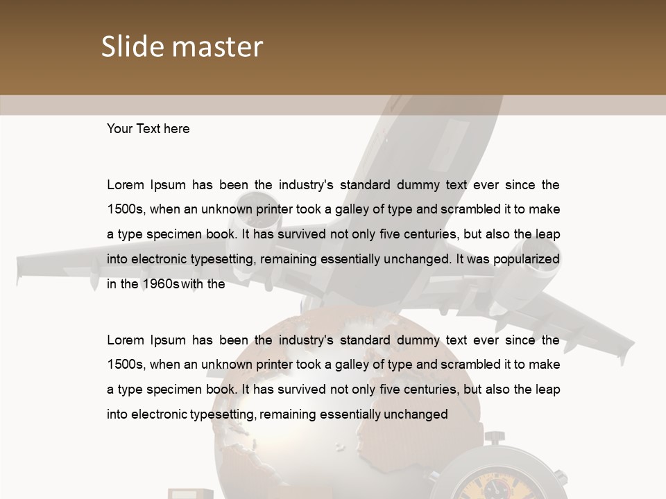 D Rendering Beat The Clock Send PowerPoint Template