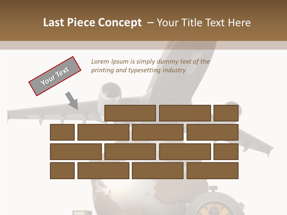 D Rendering Beat The Clock Send PowerPoint Template