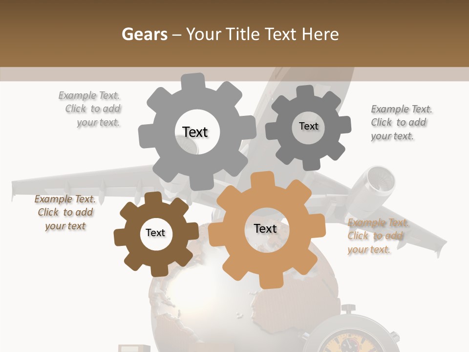 D Rendering Beat The Clock Send PowerPoint Template