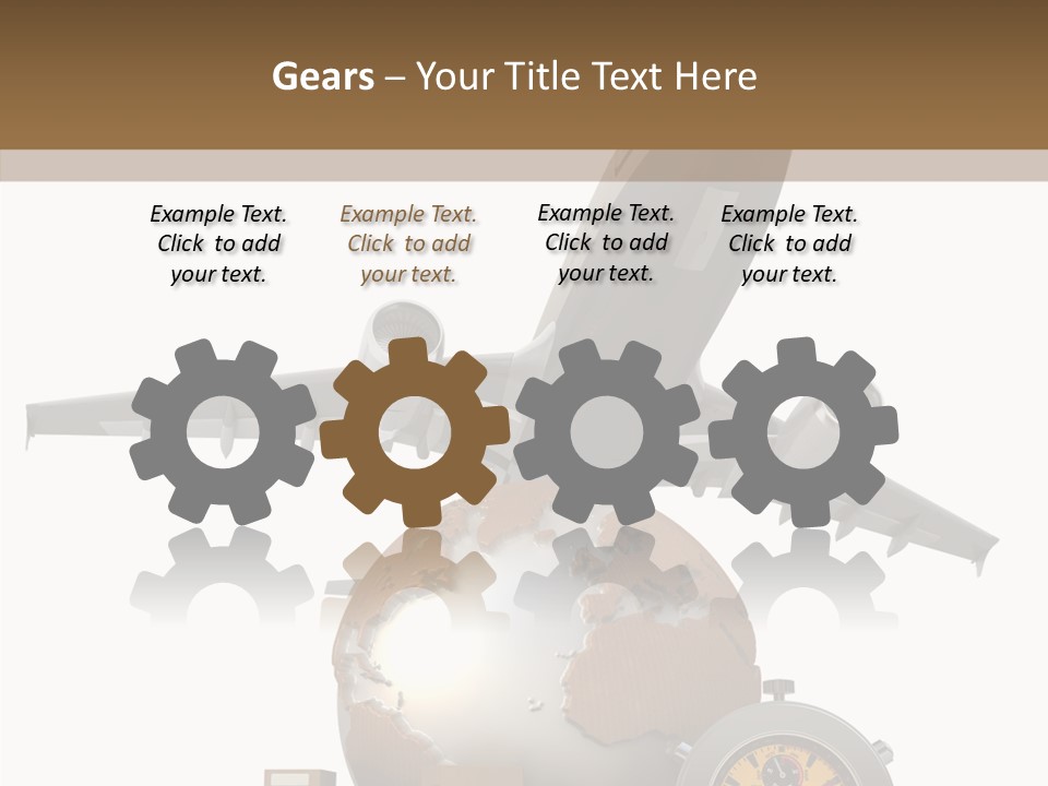 D Rendering Beat The Clock Send PowerPoint Template