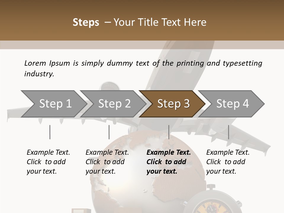 D Rendering Beat The Clock Send PowerPoint Template