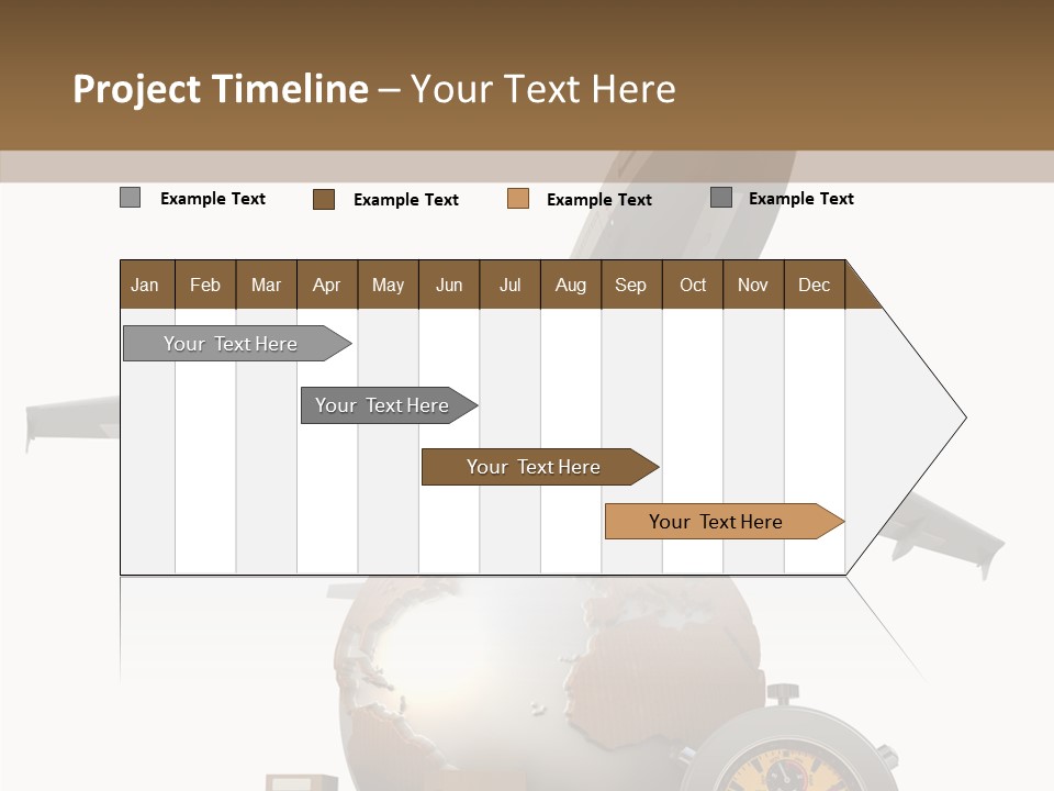 D Rendering Beat The Clock Send PowerPoint Template