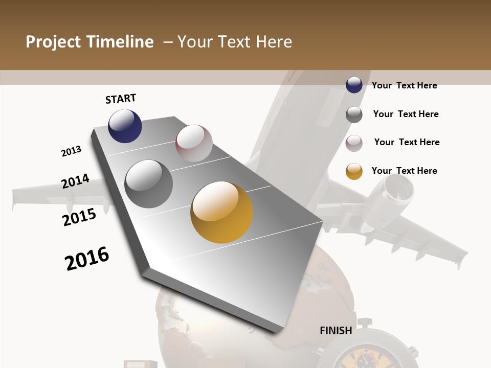 D Rendering Beat The Clock Send PowerPoint Template