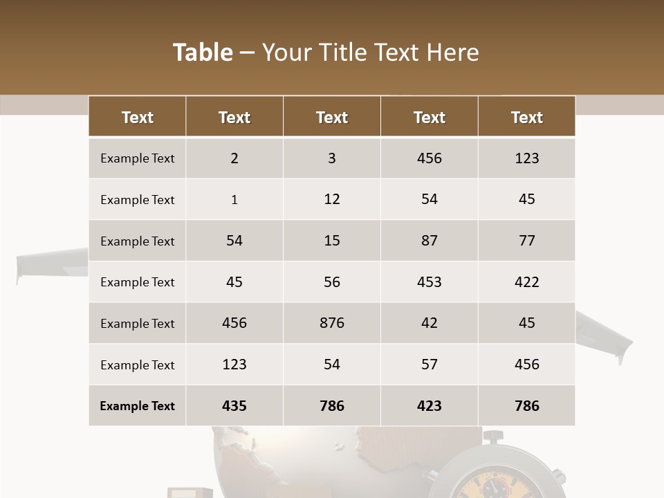D Rendering Beat The Clock Send PowerPoint Template