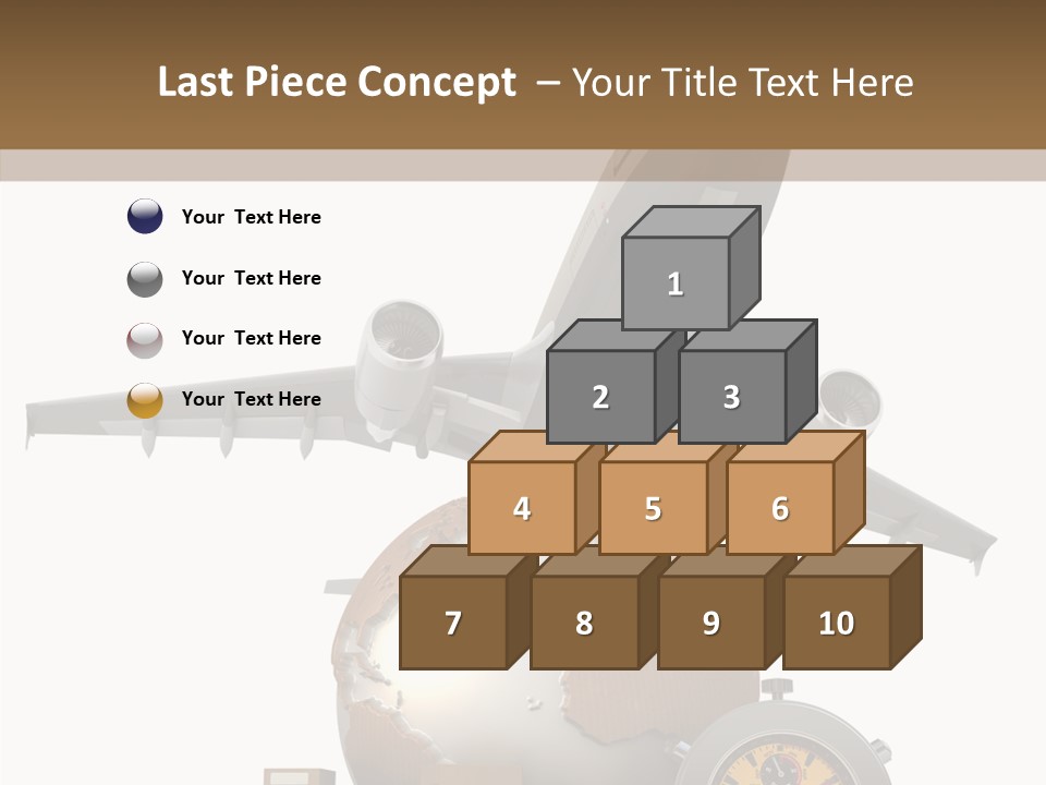 D Rendering Beat The Clock Send PowerPoint Template