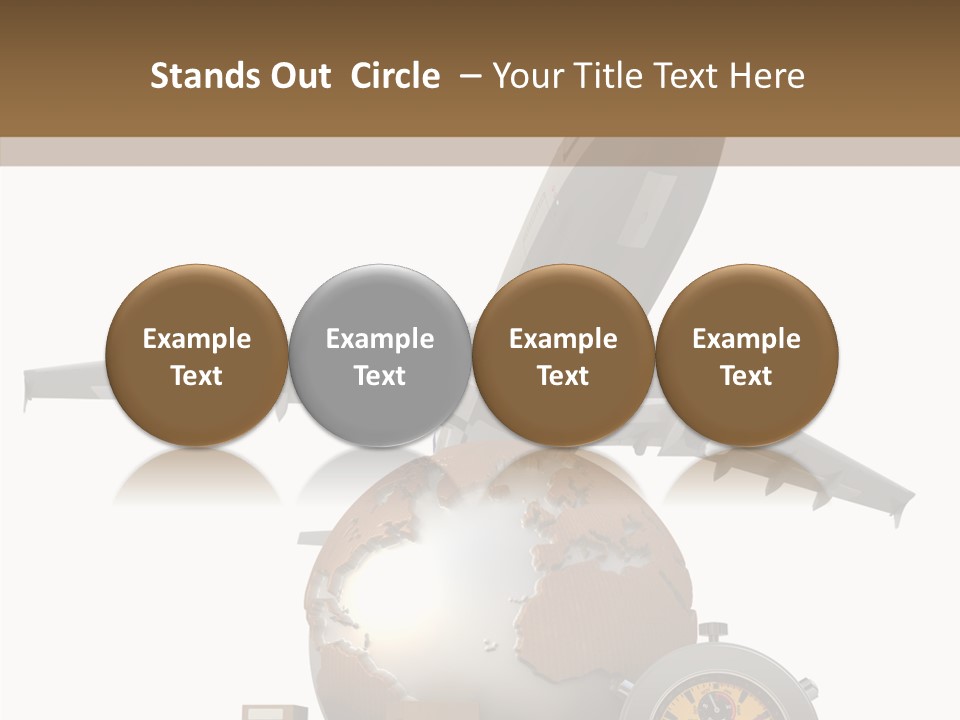 D Rendering Beat The Clock Send PowerPoint Template