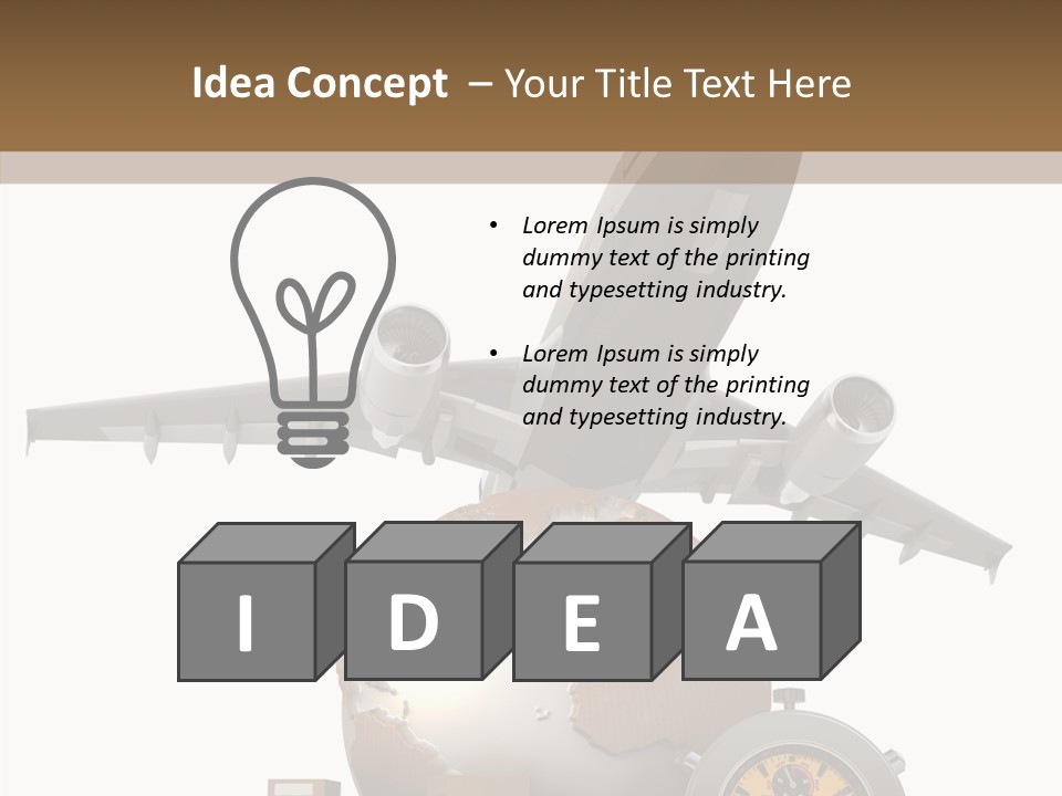 D Rendering Beat The Clock Send PowerPoint Template