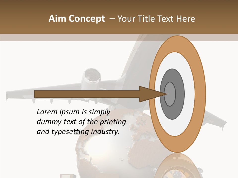 D Rendering Beat The Clock Send PowerPoint Template