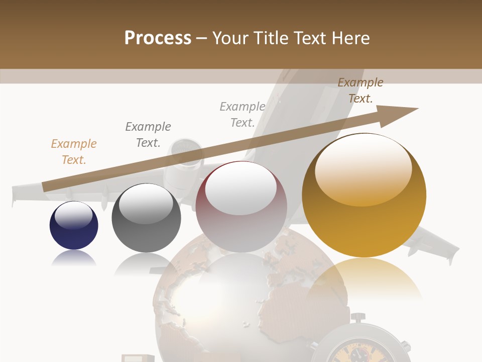 D Rendering Beat The Clock Send PowerPoint Template