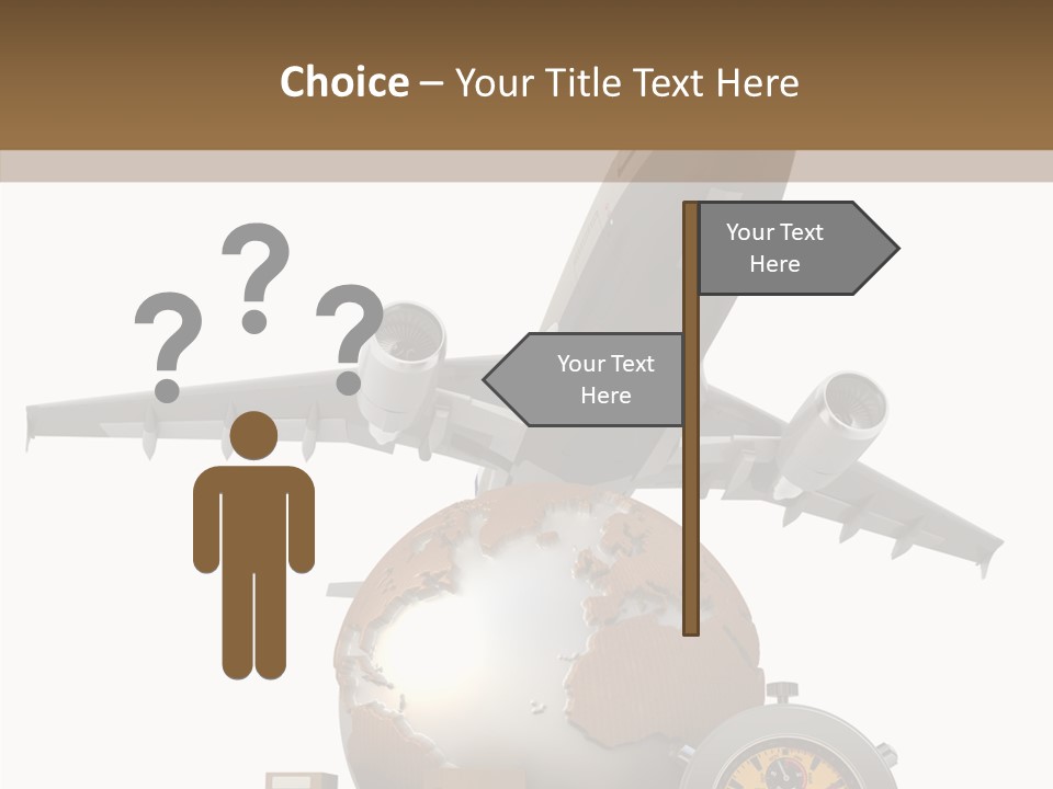 D Rendering Beat The Clock Send PowerPoint Template