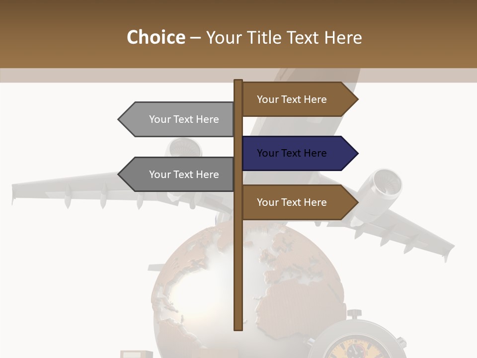D Rendering Beat The Clock Send PowerPoint Template