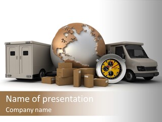 Speed Time Carton PowerPoint Template