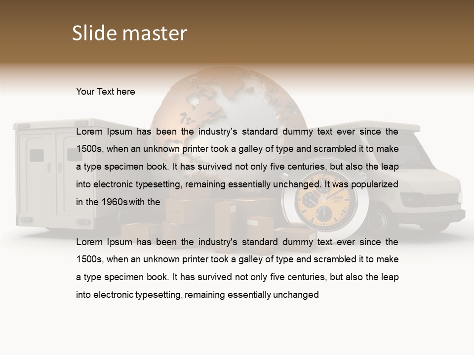 Speed Time Carton PowerPoint Template