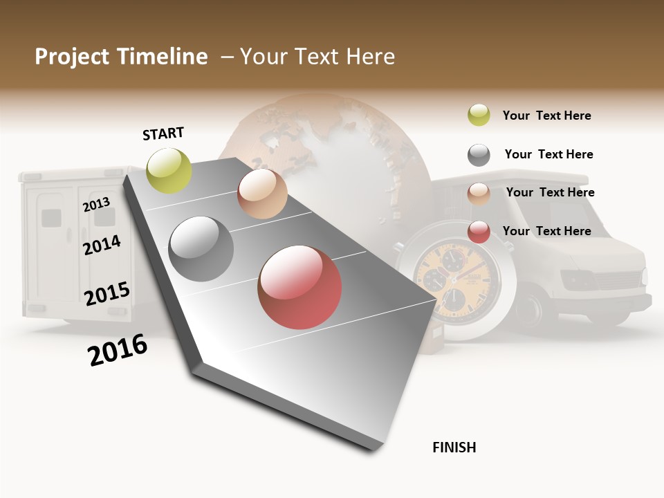 Speed Time Carton PowerPoint Template