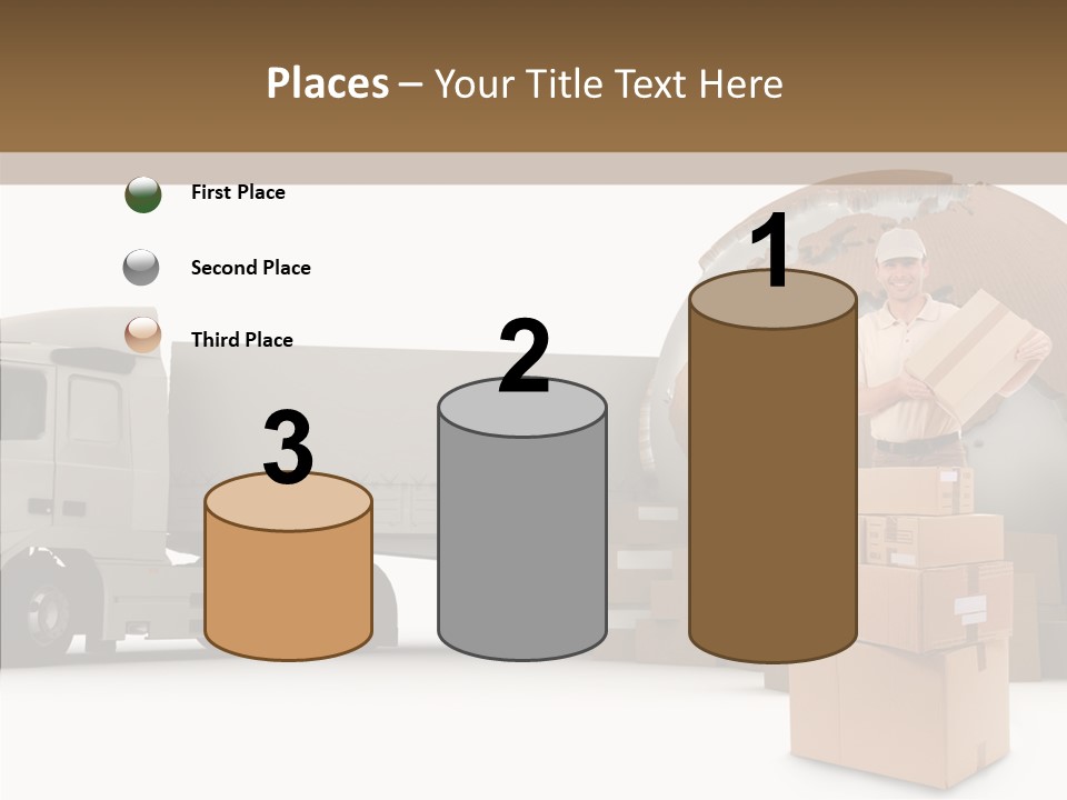 Courier Road D Rendering PowerPoint Template