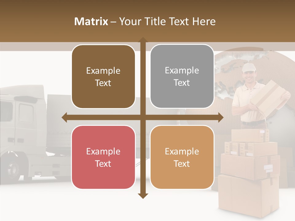 Courier Road D Rendering PowerPoint Template