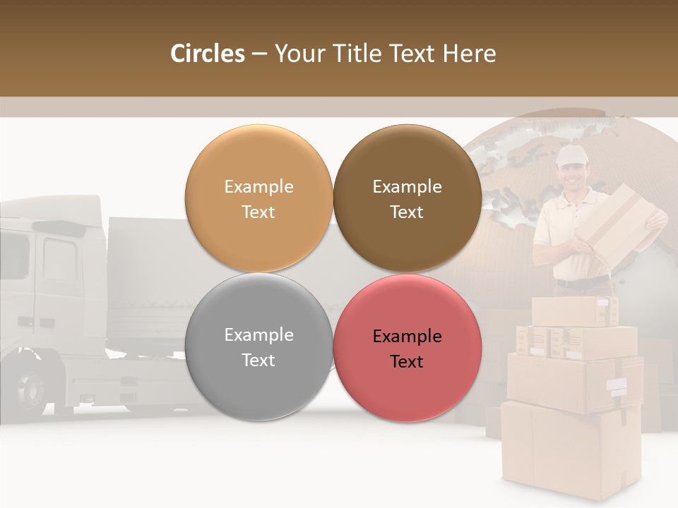 Courier Road D Rendering PowerPoint Template