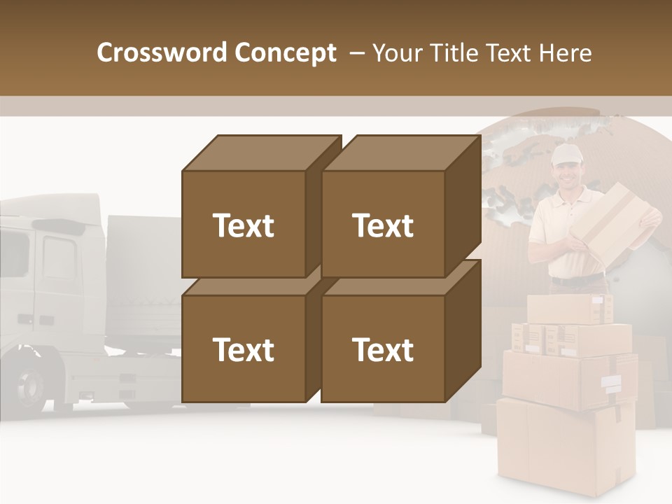 Courier Road D Rendering PowerPoint Template