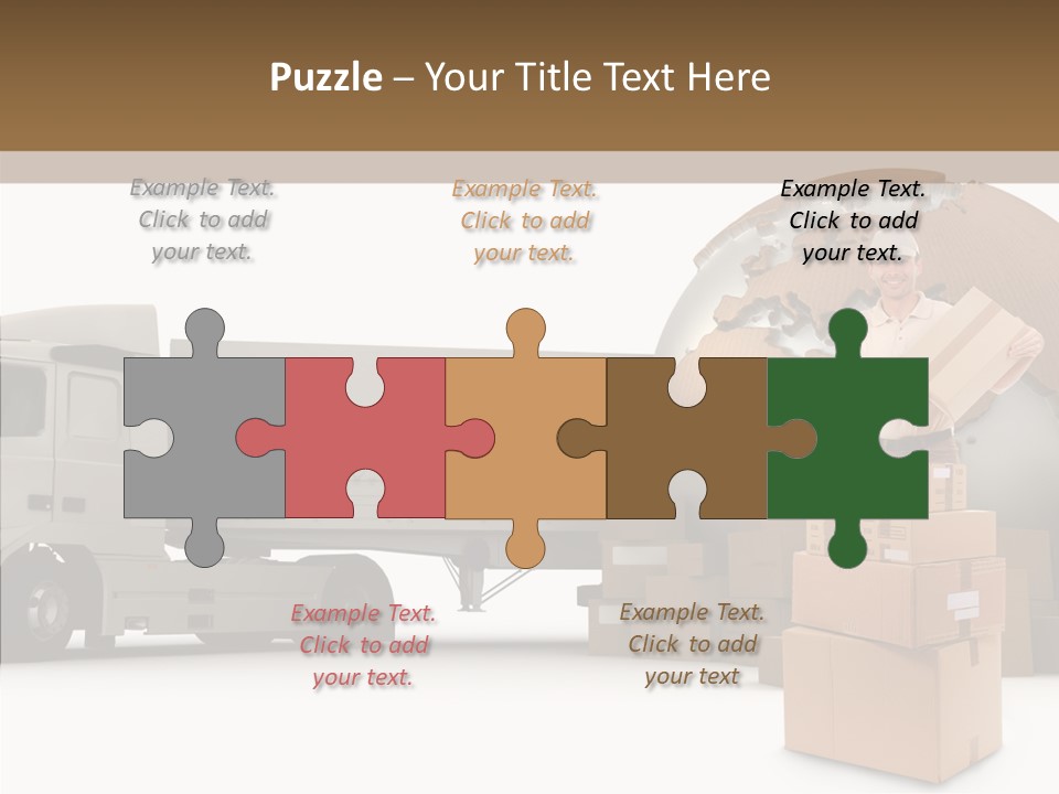 Courier Road D Rendering PowerPoint Template