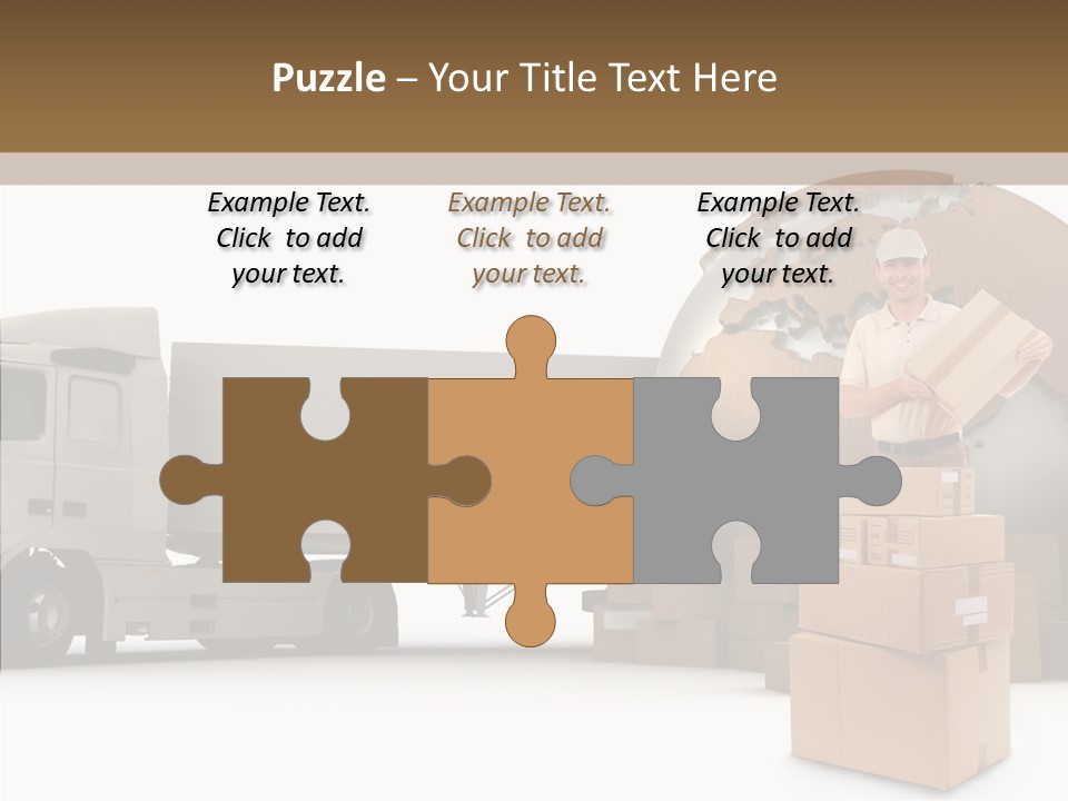 Courier Road D Rendering PowerPoint Template