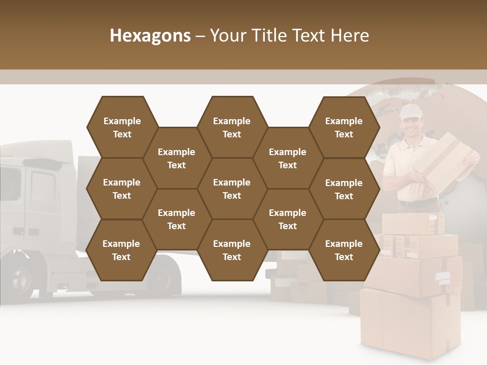 Courier Road D Rendering PowerPoint Template