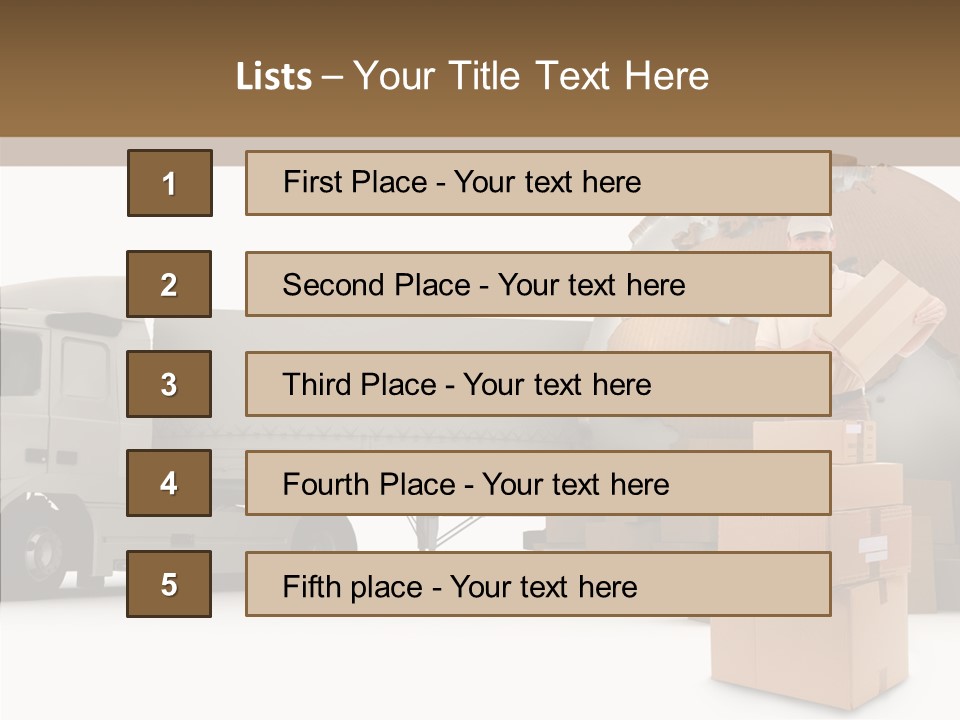 Courier Road D Rendering PowerPoint Template