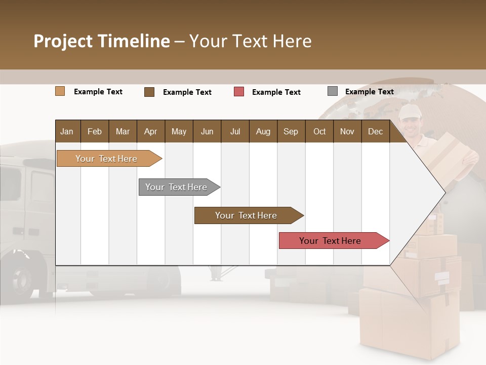 Courier Road D Rendering PowerPoint Template