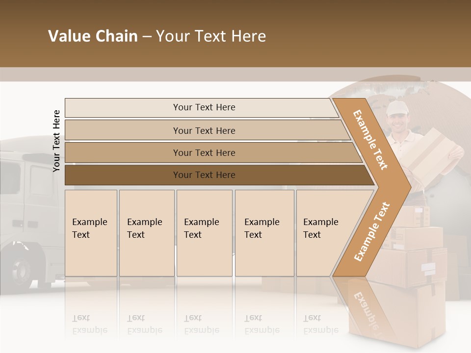 Courier Road D Rendering PowerPoint Template