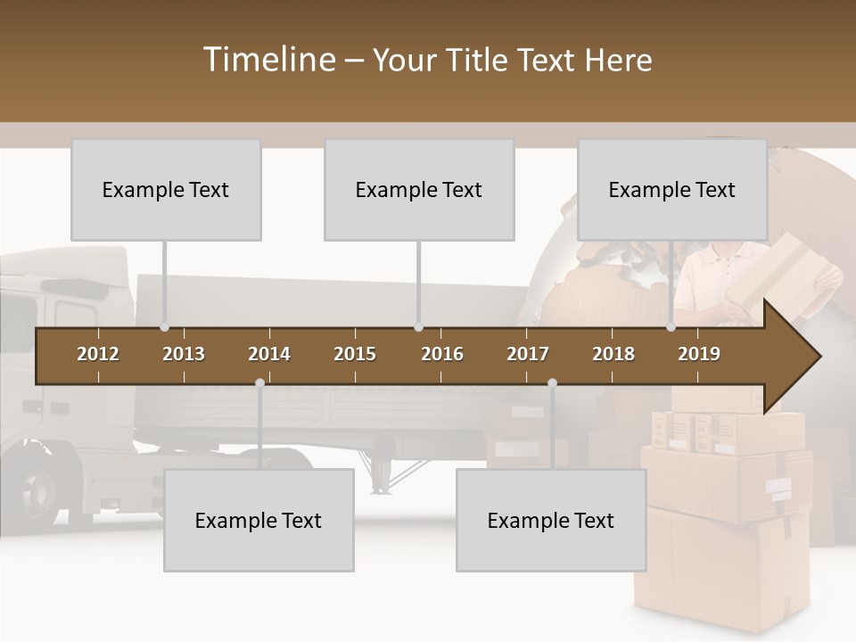 Courier Road D Rendering PowerPoint Template
