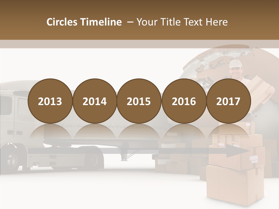 Courier Road D Rendering PowerPoint Template