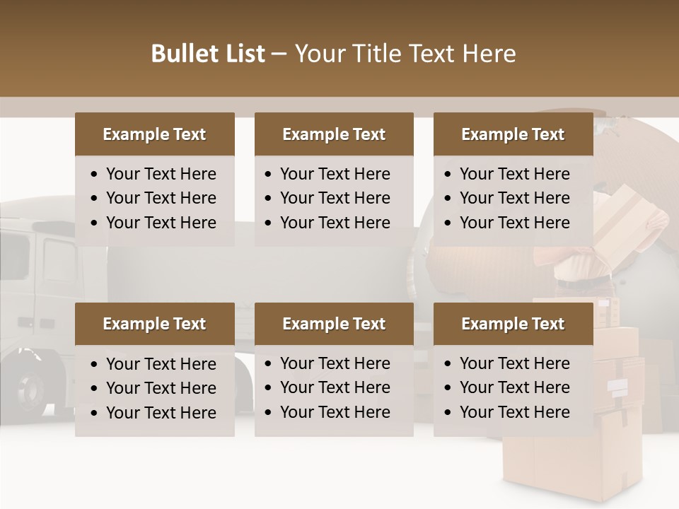 Courier Road D Rendering PowerPoint Template