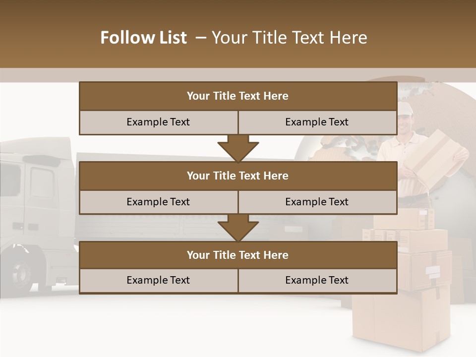 Courier Road D Rendering PowerPoint Template