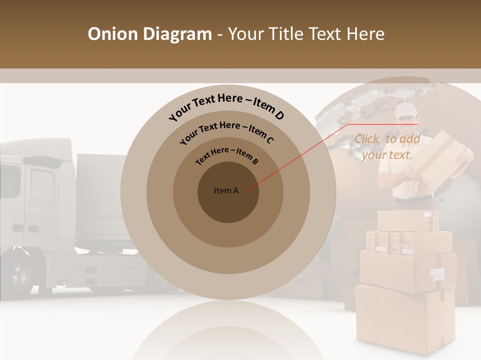 Courier Road D Rendering PowerPoint Template