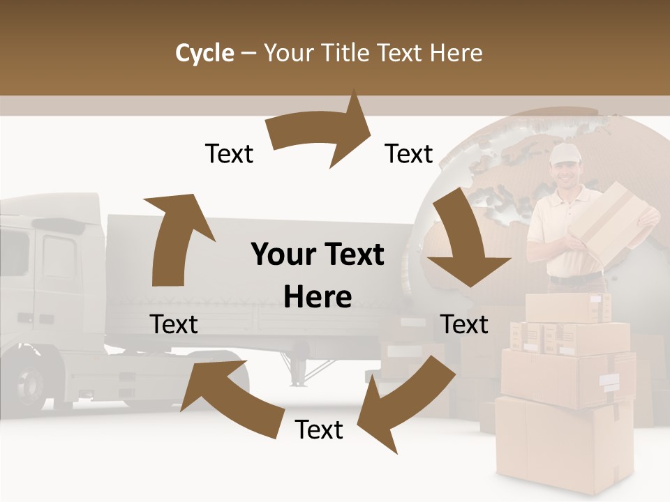Courier Road D Rendering PowerPoint Template