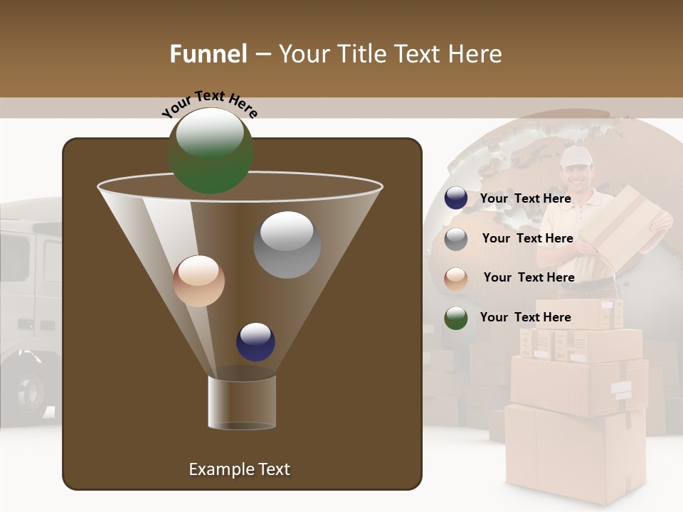 Courier Road D Rendering PowerPoint Template