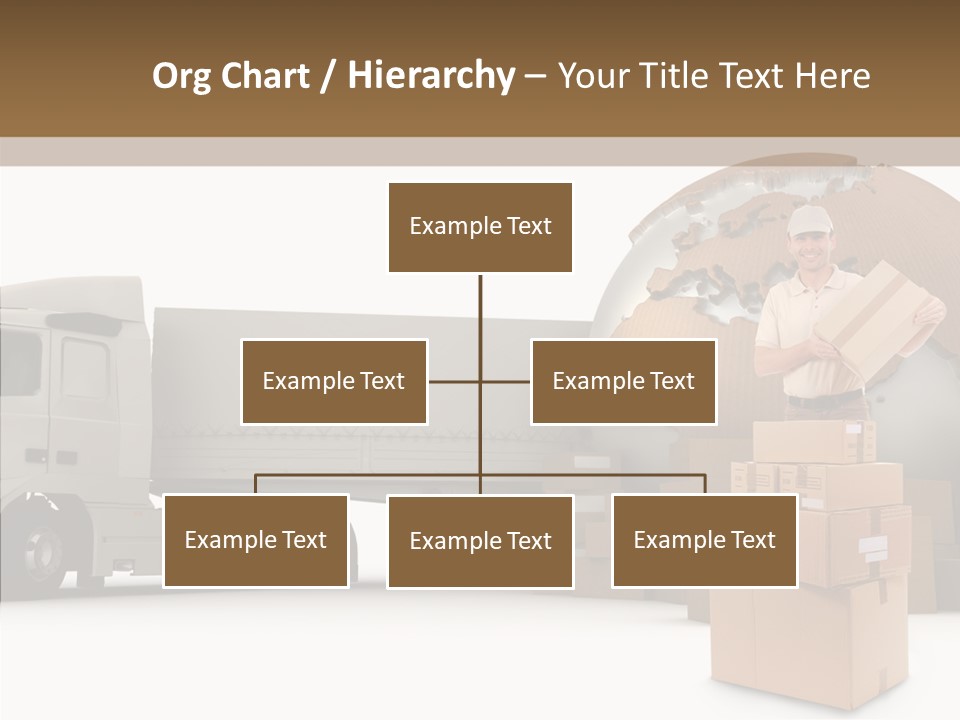 Courier Road D Rendering PowerPoint Template