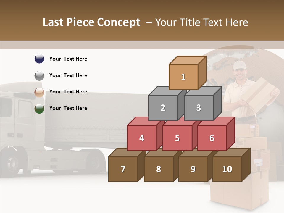 Courier Road D Rendering PowerPoint Template