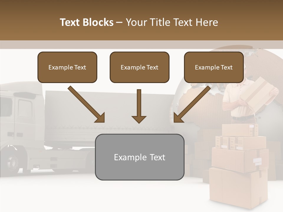 Courier Road D Rendering PowerPoint Template