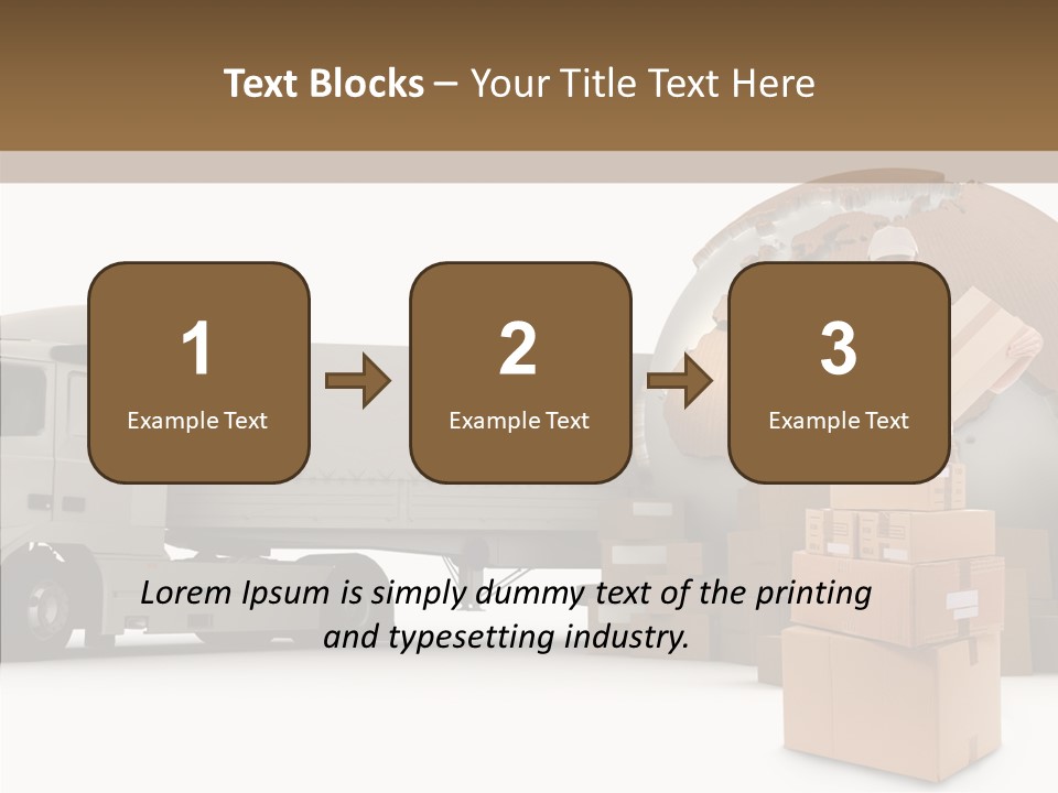 Courier Road D Rendering PowerPoint Template